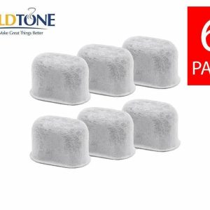 (6) GoldTone Charcoal Water Filters for Keurig 1.0 2.0 & Breville Coffee Makers