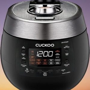 Cuckoo Rice Cooker 6-Cup+LED Panel+Keep Warm Pressure Mode +Black/White