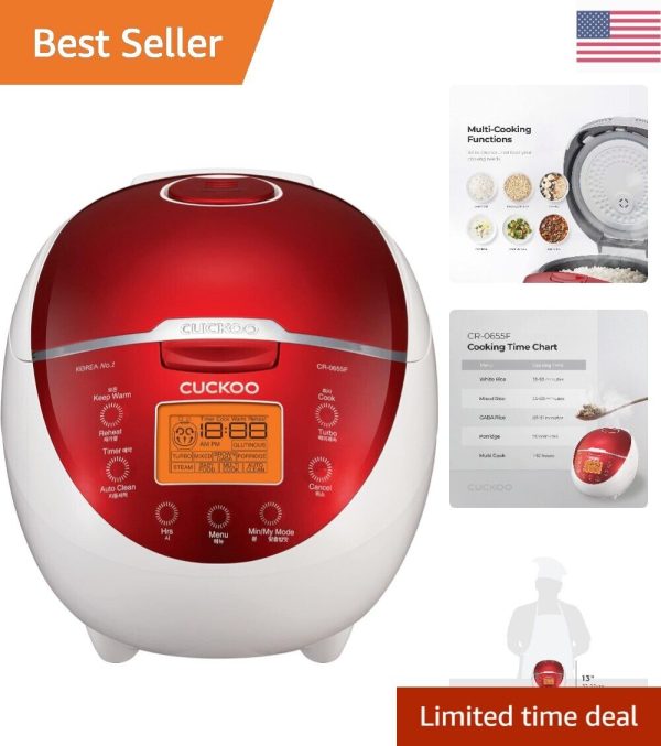 Premium Smart Micom Rice Cooker – 6-Cup Capacity – Customized Rice Cooking