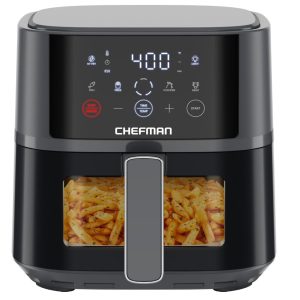 Chefman Air Fryer – 4 Qt Compact, 4 Presets, Nonstick & Dishwasher Safe Basket