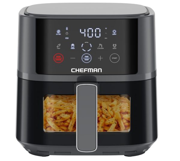 Chefman Air Fryer – 4 Qt Compact, 4 Presets, Nonstick & Dishwasher Safe Basket