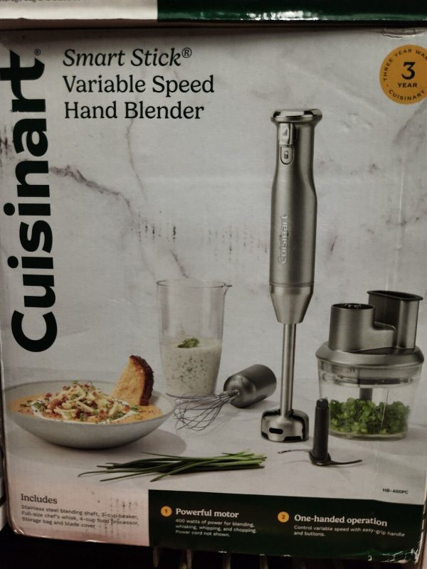 Cuisinart SmartStick 200-Watt Immersion Hand Blender -Brushed Chrome (CSB-76BC)