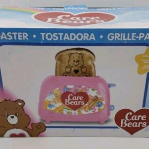 Tenderheart Care Bear 2 Slice Pink Cute Toaster Cartoon On Toast Rainbows