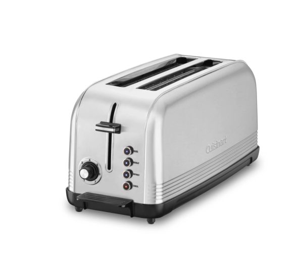 Cuisinart Long Slot 2-Slice Toaster, Stainless Steel with Self-Adjusting Toastin