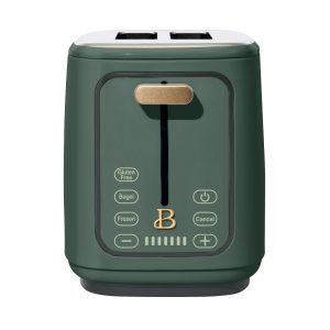 2 Slice Toaster with Touch-Activated Display, Thyme Green by Drew Barrymore