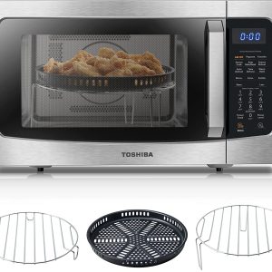 Air Fryer Combo 4-In-1 Countertop Microwave Oven, Smart Sensor, Convection, Mute