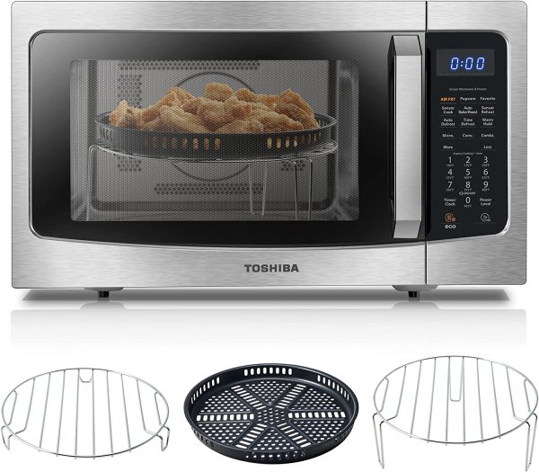 Air Fryer Combo 4-In-1 Countertop Microwave Oven, Smart Sensor, Convection, Mute