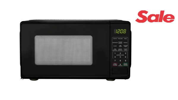 DEAL HOT – Mainstays 0.7 Cu ft Countertop Microwave Oven, 700 Watts, Black