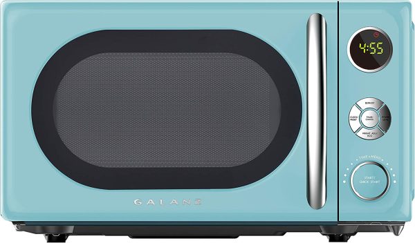 GLCMKA07BER-07 Retro Microwave Oven, LED Lighting, Pull Handle Design, Child Loc