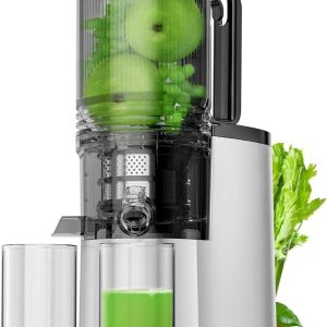 Cold Press Juicer Canoly Extra Large Feed Chute Whole Fruits Veg 350W JE-75B