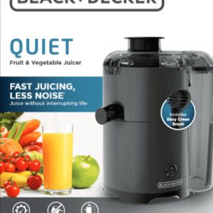 Black & Decker JE2500B: Quiet Fruit & Vegetable Juicer – Black