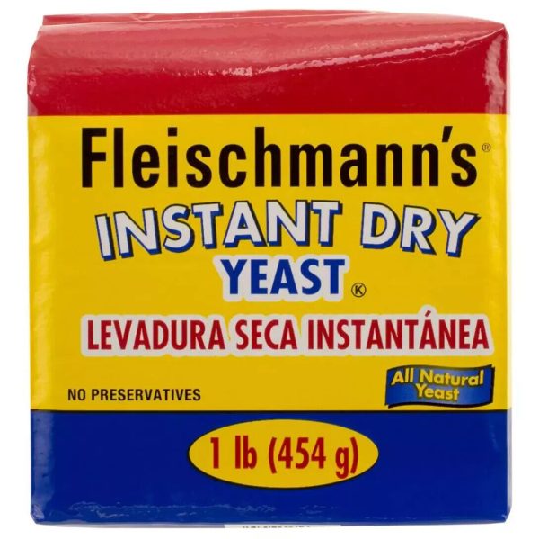 Fleischmann’s Instant Dry Yeast, 2 pk of 1-lb bags (NO SHIP TO CA)