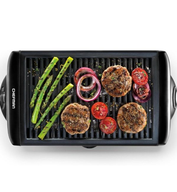 Chefman Smokeless Indoor Electric Grill, Adjustable Temperature Control