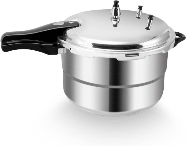 RemixOri 16 Qt Pressure Cooker, 10 Psi Induction Canner w/ Triple Valves & Rack