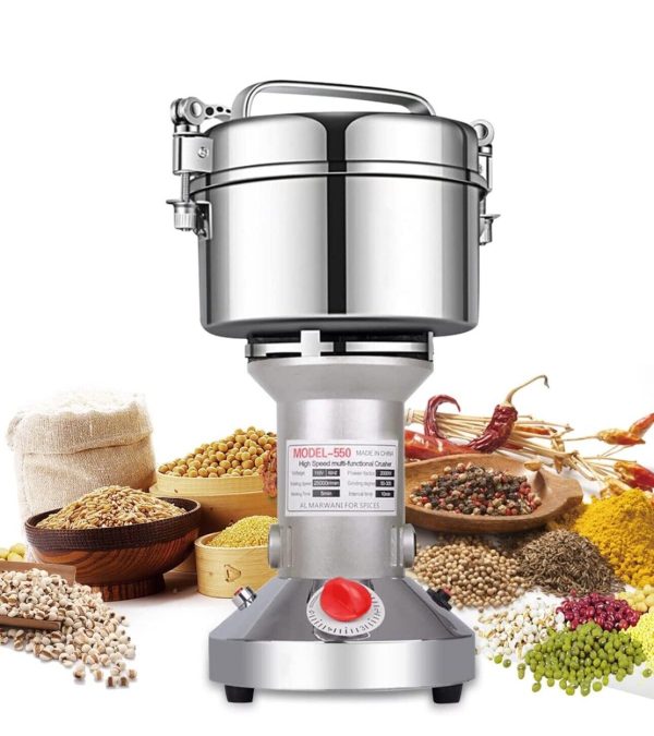 Electric High Speed Grade Electric Stainless Steel herb Spice Grinder 550g Mill