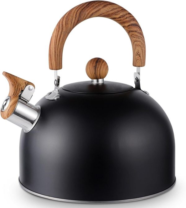 VARLEAS Whistling Tea Kettle for Stovetop, Surgical-Grade Stainless Steel Tea po