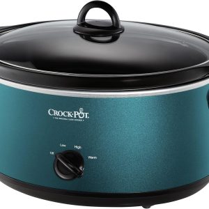 7-Quart Slow Cooker, Turquoise 14.5″D x 9.5″W x 14.4″H   	Stainless Steel