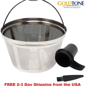 Stainless Steel 8-12 Cup Basket Reusable Coffee Filter – Mr. Coffee Black+Decker