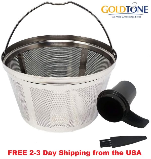 Stainless Steel 8-12 Cup Basket Reusable Coffee Filter – Mr. Coffee Black+Decker