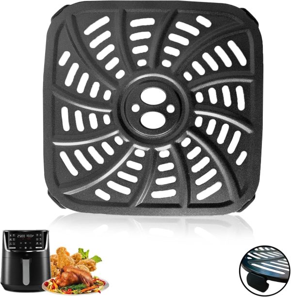 4QT Air Fryer Grill Pan for Gourmia GAF414 Digital Air Fryers, Upgraded Nonstick