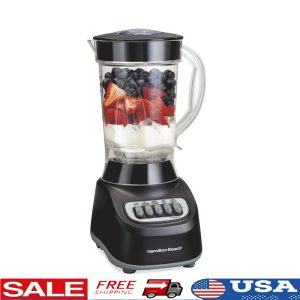 Smoothie Blender 650W 12 Functions BPA-Free Jar Ice Crushing Quiet Operation New