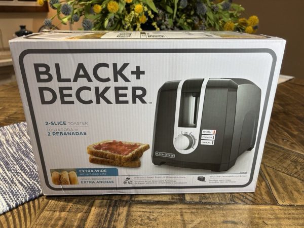 BLACK+DECKER 2-Slice Toaster, T2569B, Extra Wide Slots, Black – NIB Great Shape!