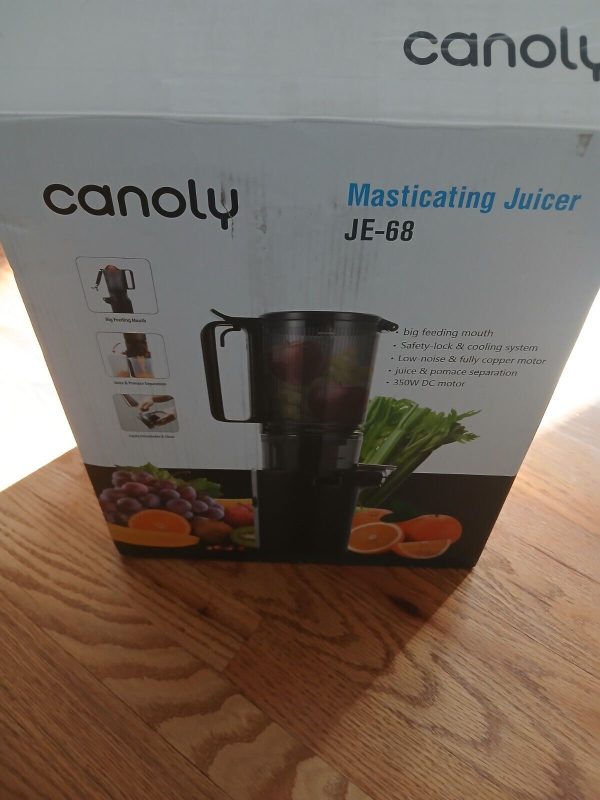 Canoly Masticating Juicer JE-68 350W Cold Press Juicer 5.3″