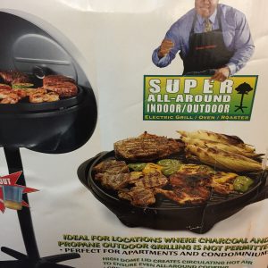 George Foreman Silver 12+ Servings Upto 15 Indoor/Outdoor Electric Grill GGR50B