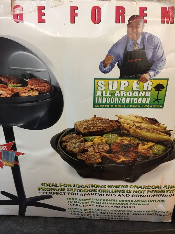 George Foreman Silver 12+ Servings Upto 15 Indoor/Outdoor Electric Grill GGR50B