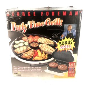 George Foreman Fusion Indoor Electric Grill Salton GR70 W/Bonus GRILL Included