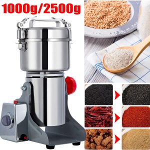 2500g/1000g Commercial Spice Grinder Electric Grain Mill Grinder High Speed