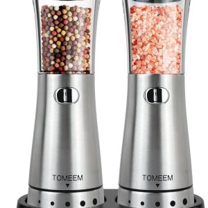 Stainless Steel Electric Spice Grinders with Ergonomic Design and Large Capacity