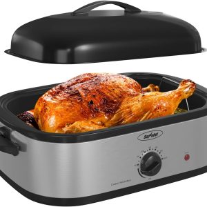 14-Quart Roaster Oven with Self-Basting Lid  Electric Turkey Roaster Oven w…