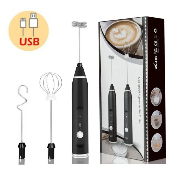 Wireless Milk Frothers Electric Handheld Blender With USB Electrical Mini Coffee