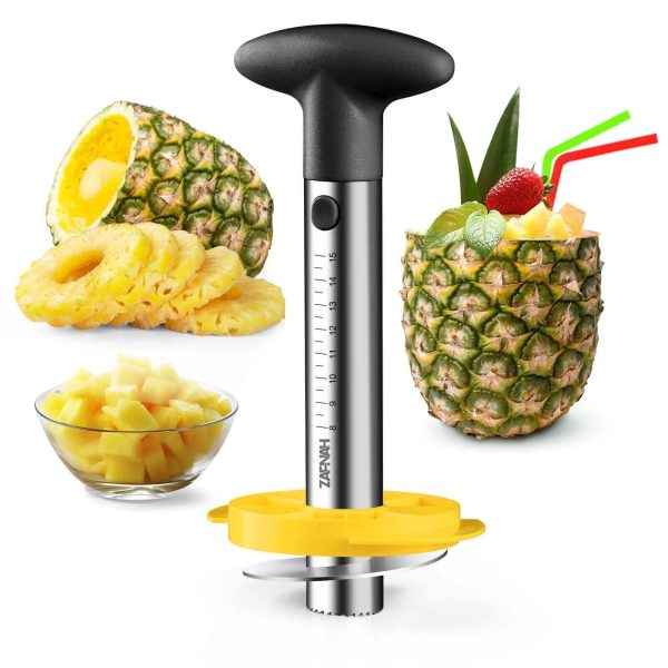 Pineapple Corer and Slicer Tool, Pineapple Cutter and Corer, Stainless Steel …