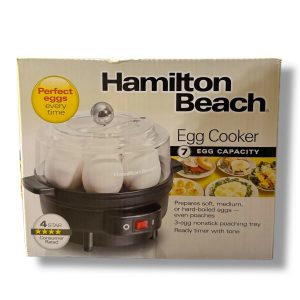 Hamilton Beach Electric Egg Cooker #25500 Black 120V 7 Egg Capacity New Tested