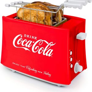 Coca-Cola Grilled Cheese Toaster with Easy-Clean Toaster Baskets and Adjustable