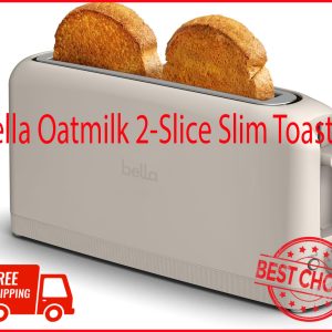 bella Oatmilk 2-Slice Slim Toaster