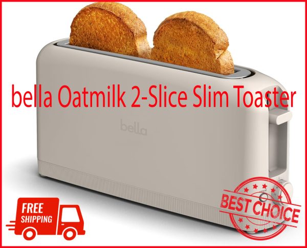 bella Oatmilk 2-Slice Slim Toaster