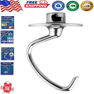 Stainless Steel Dough Hook K45DH – Perfect Fit for 4.5/5 QT Kitchen Mixers