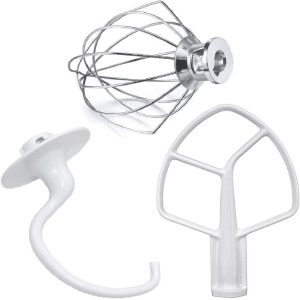 Kitchen Mixers Accessories 3-Piece Including K5AB Coated Flat Beater&K5Adh Dough