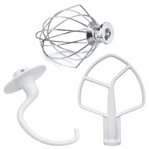 Kitchen Mixers Accessories 3-Piece Including K5AB Coated Flat Beater&K5ADH Dough