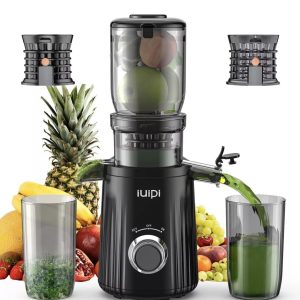 Cold Press Juicer, Slow Masticating Juicer Machines for Whole Vegetable and