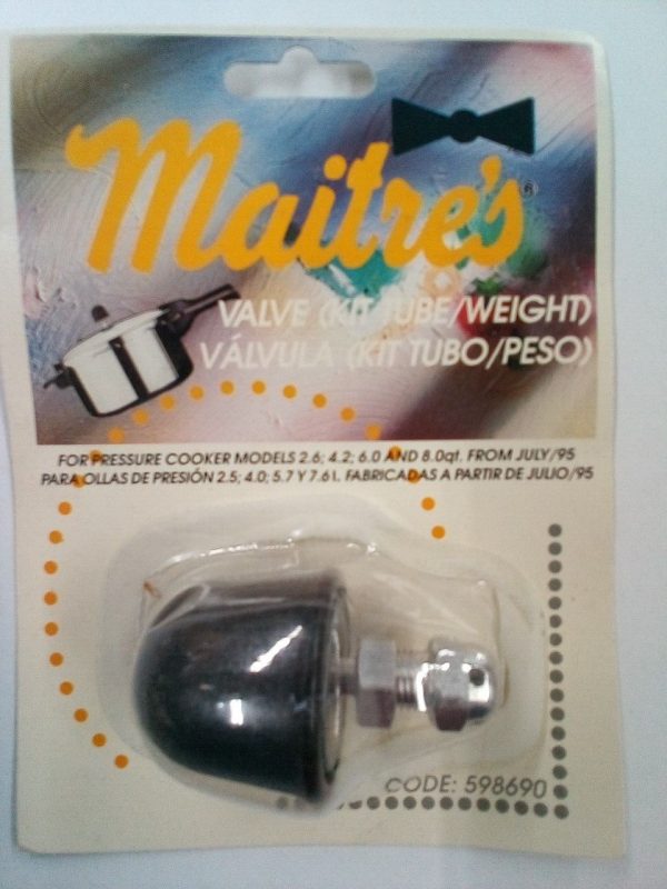 MAITRES #598690 PRESSURE REGULATOR POST JULY 1995 MADE 2.6, 4.2, 6 & 8 Q COOKER