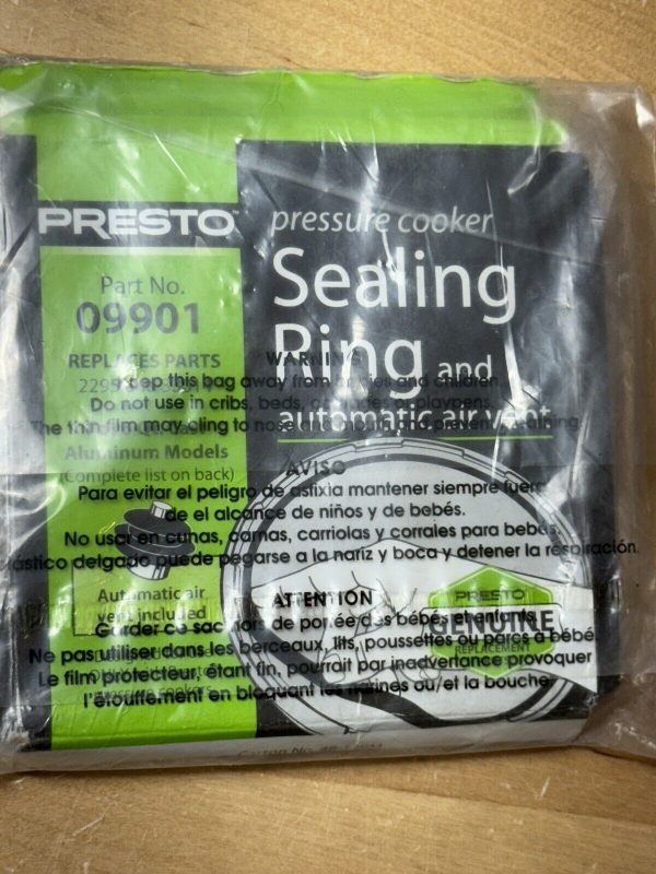 PRESTO Sealing Ring & Automatic Air Vent For 6 Quart Pressure Cookers #09901