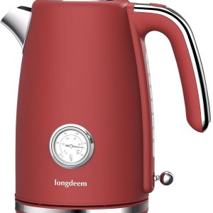 Retro Electric Tea Kettles 1500W for Boiling Water, 1.7L Stainless Steel Hot …