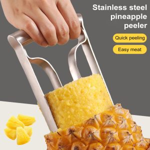 Lightweight Pineapple Peeler Corer Cutter Tool Stainless Steel Fruit Slicer，il