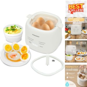 Smart Egg Cooker with Digital Timer & BPA-Free Safety – Ideal for Camping & RV