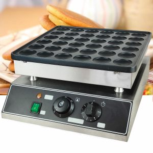 36PCS Mini Dutch Pancake Maker Machine,Non-Stick Electric Waffle Baker Machine