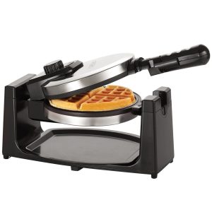 Waffle Maker with Nonstick Plates, Removable Drip Tray